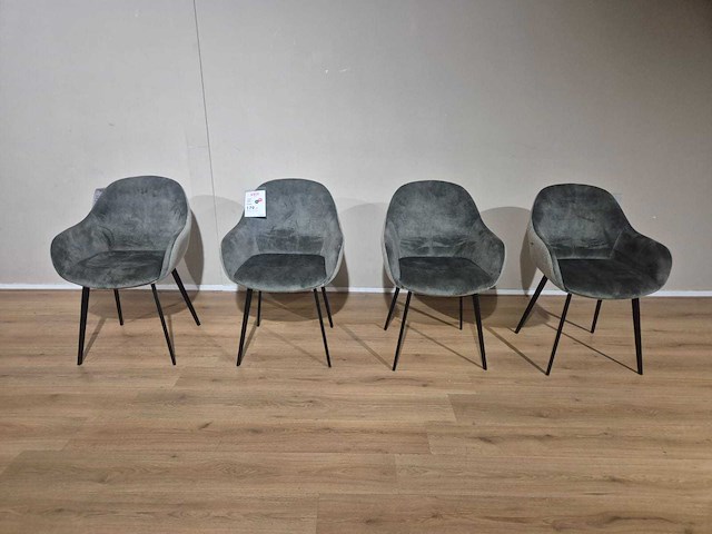 Montel - showroommodellen - nora - eetkamerstoelen (4x) - afbeelding 1 van  10