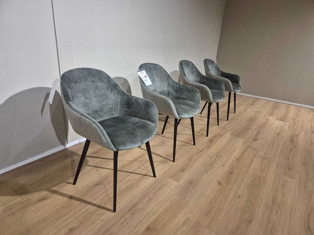 Montel - showroommodellen - nora - eetkamerstoelen (4x) - afbeelding 3 van  10