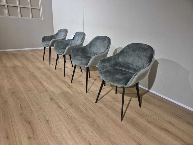 Montel - showroommodellen - nora - eetkamerstoelen (4x) - afbeelding 5 van  10