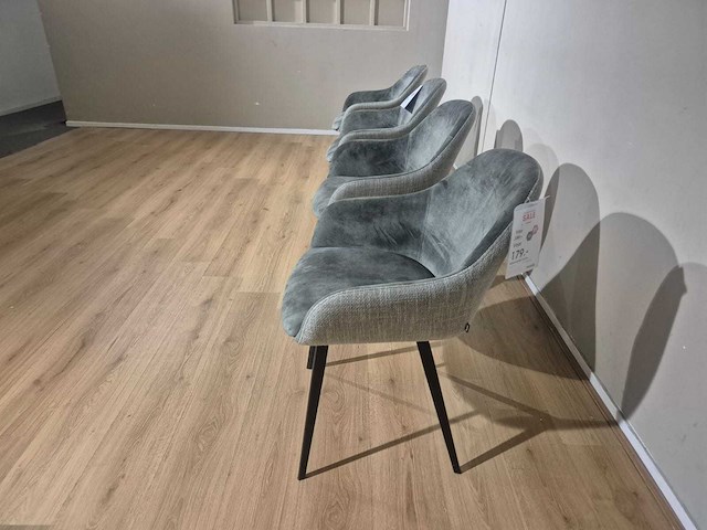 Montel - showroommodellen - nora - eetkamerstoelen (4x) - afbeelding 6 van  10