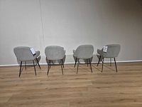 Montel - showroommodellen - nora - eetkamerstoelen (4x) - afbeelding 7 van  10