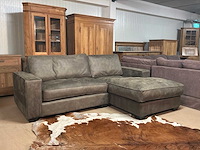 Monti leren bankstel met chaise lounge - afbeelding 3 van  8