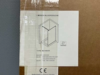 Monza - mz140cr - inloopdouche 200 x 140 cm - afbeelding 3 van  4