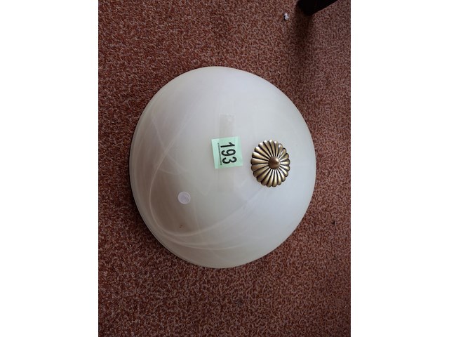 Mooie glazen plafonniere diameter 40 cm - afbeelding 2 van  3