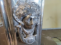 Mooie wijnkoeler met 2 sierlijke ornamenten fink silber - afbeelding 4 van  5