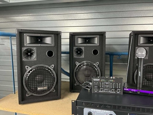 Moonlight cafe-zaal-studio club geluid set 4x250w - afbeelding 7 van  7