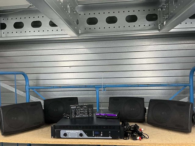Moonlight cafe-zaal-studio geluid set 100w - afbeelding 1 van  9