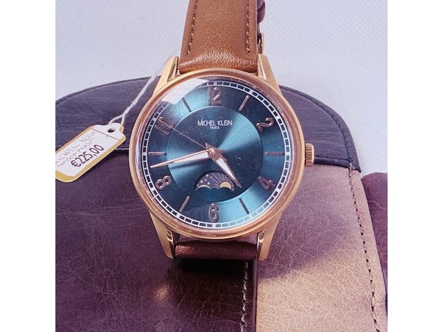 Moonphase herenhorloge - michel klein paris dresswatch - afbeelding 1 van  8