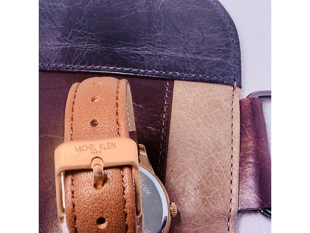Moonphase herenhorloge - michel klein paris dresswatch - afbeelding 8 van  8