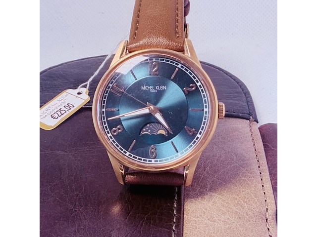 Moonphase herenhorloge - michel klein paris dresswatch - afbeelding 1 van  8