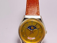 Moonphase herenhorloge met mechanisch uurwerk - afbeelding 1 van  8