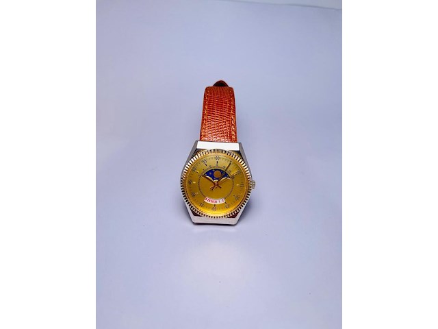 Moonphase herenhorloge met mechanisch uurwerk - afbeelding 2 van  8