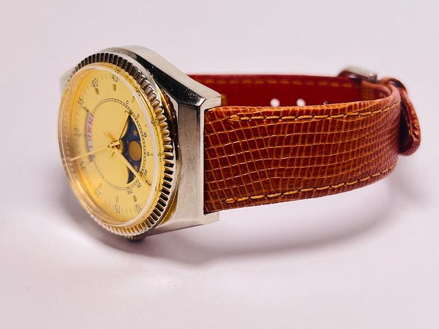 Moonphase herenhorloge met mechanisch uurwerk - afbeelding 5 van  8