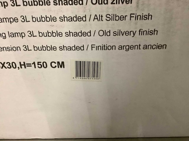 Moos menno oud zilver hanglamp - afbeelding 5 van  5