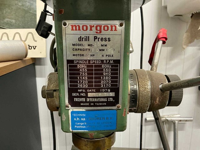 Morgon md-16 kolomboormachine - afbeelding 5 van  5
