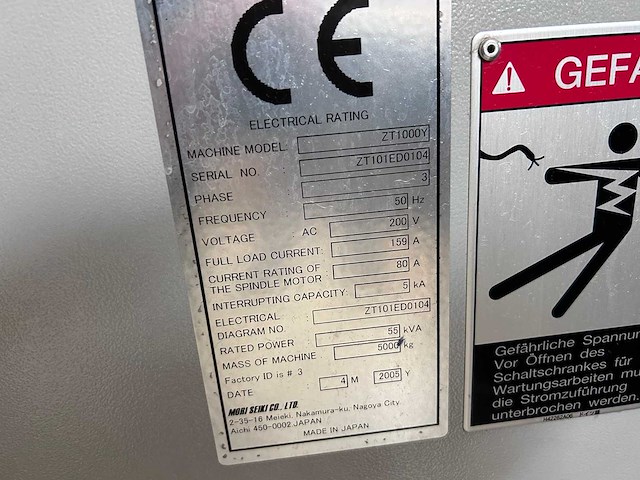 Mori seiki zt 1000 y cnc - afbeelding 4 van  12