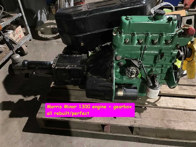 Morris minor 1300 engine & gearbox | rebuilt british classic drivetrain - afbeelding 8 van  15