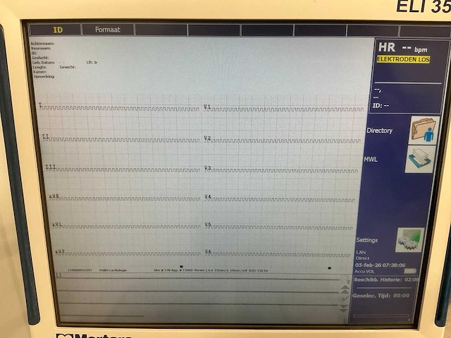 Mortara - eli 350 - cardiograaf - afbeelding 6 van  7