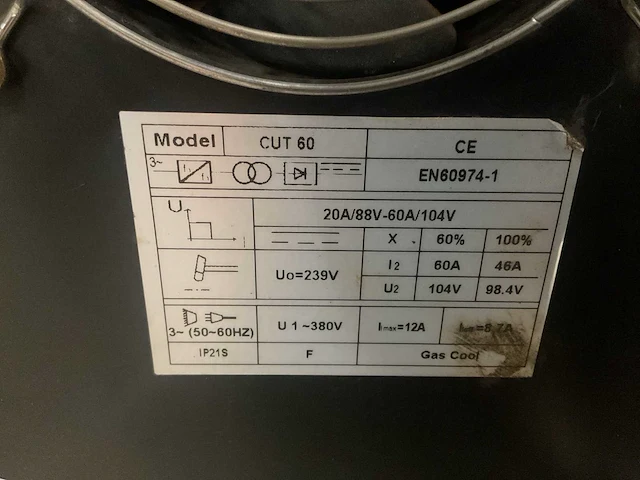 Mos cut60 plasmasnijmachine - afbeelding 5 van  8