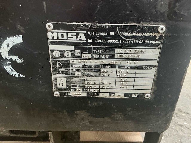 Mosa - ts 220 sx/cf - 6 kva - stroomaggregaat - afbeelding 6 van  16