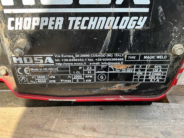 Mosa magic weld benzine elektrode lasapparaat - afbeelding 4 van  4