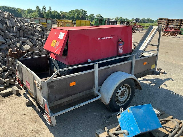 Mosa ts 350 sxl-bc lasmachine/generator op aanhanger - afbeelding 2 van  8
