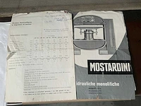 Mostardini mp 2m hydraulische leder stempeldrukpers - afbeelding 2 van  11