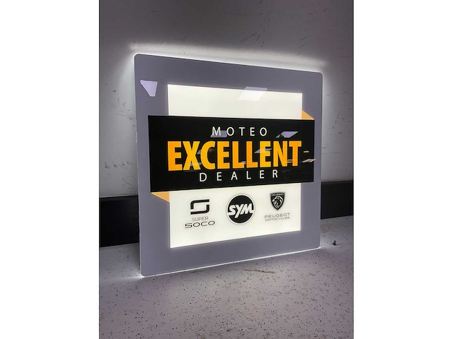 Moteo verlicht “logo“ wandbord - afbeelding 2 van  5