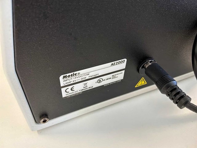 Motic ae2000 inverted microscoop - afbeelding 4 van  4