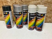 Motip acrylak autoverf diverse kleuren (8x) - afbeelding 1 van  4