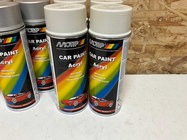 Motip acrylak autoverf diverse kleuren (8x) - afbeelding 2 van  4