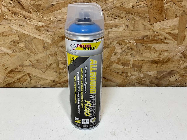 Motip spuitbus fluor blauw markeerverf 500ml (12x) - afbeelding 1 van  3