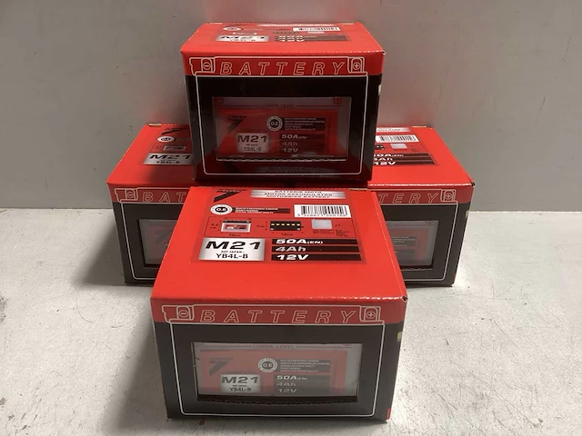 Moto7 - 12v - 4ah - battery (4x) - afbeelding 1 van  6