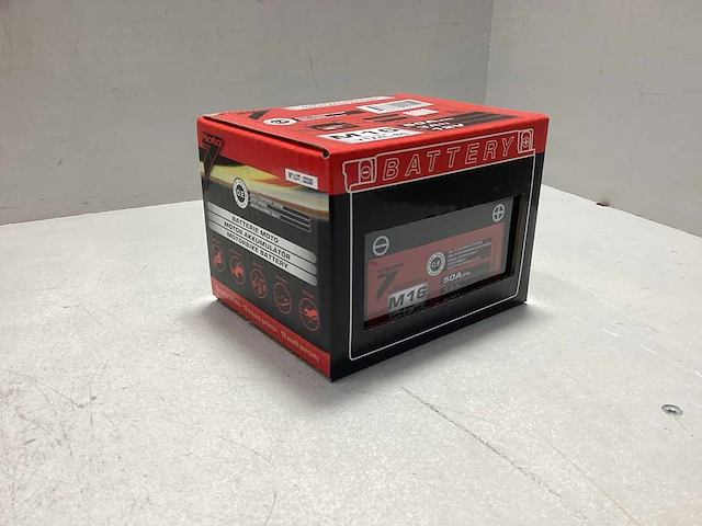 Moto7 m16 3ah - motoraccu 3ah 12v - afbeelding 1 van  4