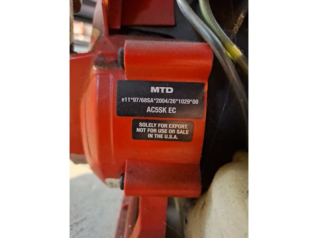 Motor bladblazer mtd, sc-4 - afbeelding 5 van  6