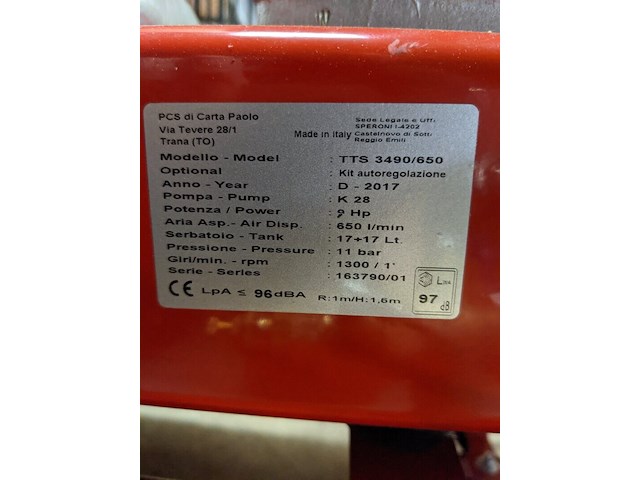 Motor compressor, tts 3490/650, 2017, demomodel - afbeelding 10 van  12