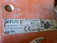 Motor doorslijpmachine stihl, ts400, bouwjaar 2005 - afbeelding 5 van  9