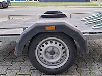 Motor / fiets aanhanger + opbergbox, grijs / chroom - afbeelding 2 van  20