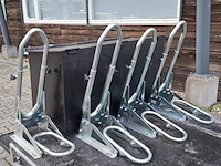 Motor / fiets aanhanger + opbergbox, grijs / chroom - afbeelding 9 van  20