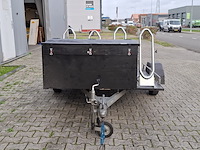 Motor / fiets aanhanger + opbergbox, grijs / chroom - afbeelding 14 van  20