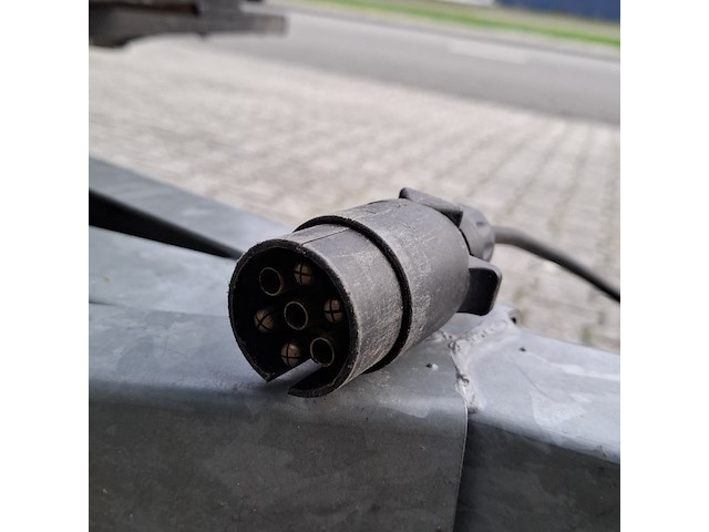 Motor / fiets aanhanger + opbergbox, grijs / chroom - afbeelding 16 van  20