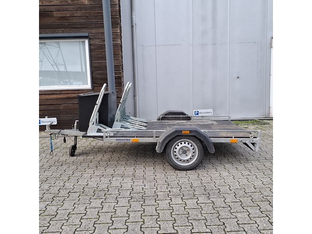 Motor / fiets aanhanger + opbergbox, grijs / chroom - afbeelding 17 van  20