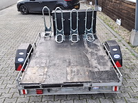 Motor / fiets aanhanger + opbergbox, grijs / chroom - afbeelding 19 van  20