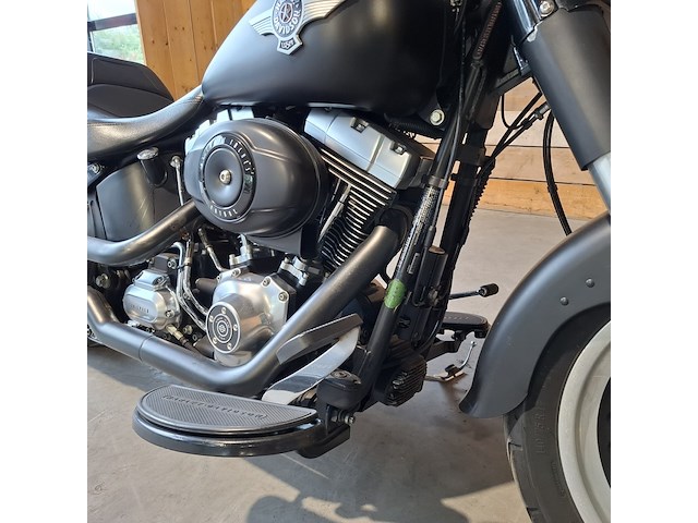 Motor, harley davidson, flstfb fat boy special, zwart, 2014 - afbeelding 6 van  36