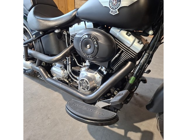 Motor, harley davidson, flstfb fat boy special, zwart, 2014 - afbeelding 7 van  36