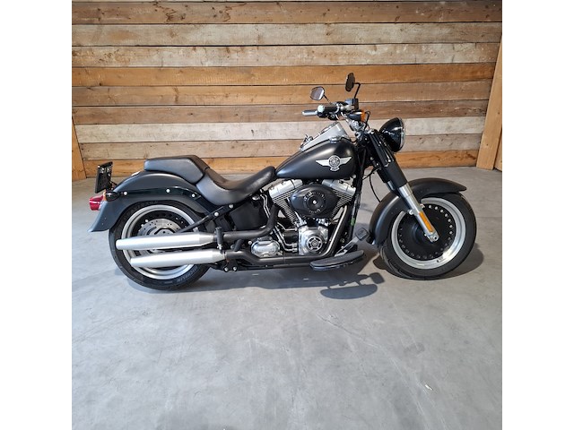 Motor, harley davidson, flstfb fat boy special, zwart, 2014 - afbeelding 1 van  36