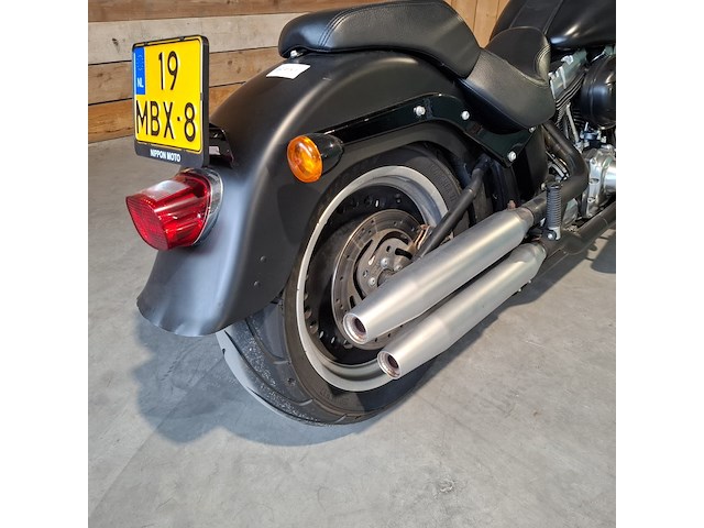 Motor, harley davidson, flstfb fat boy special, zwart, 2014 - afbeelding 13 van  36