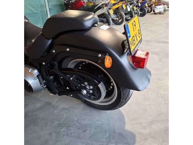 Motor, harley davidson, flstfb fat boy special, zwart, 2014 - afbeelding 15 van  36