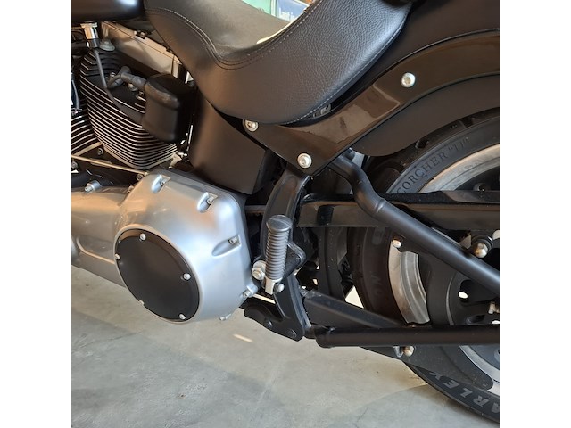 Motor, harley davidson, flstfb fat boy special, zwart, 2014 - afbeelding 17 van  36