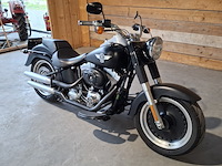 Motor, harley davidson, flstfb fat boy special, zwart, 2014 - afbeelding 12 van  36